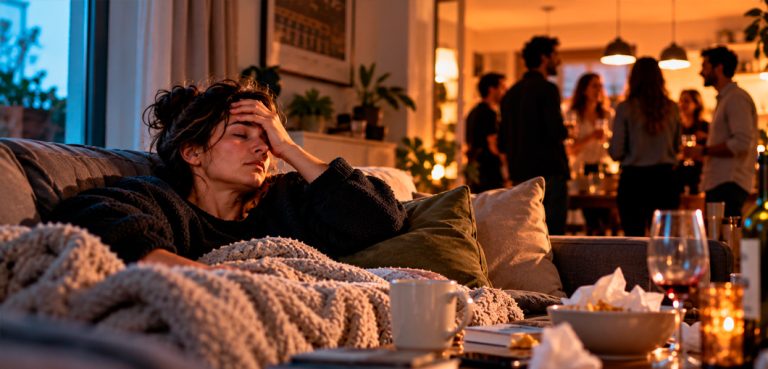 resaca social agotamiento despues socializar